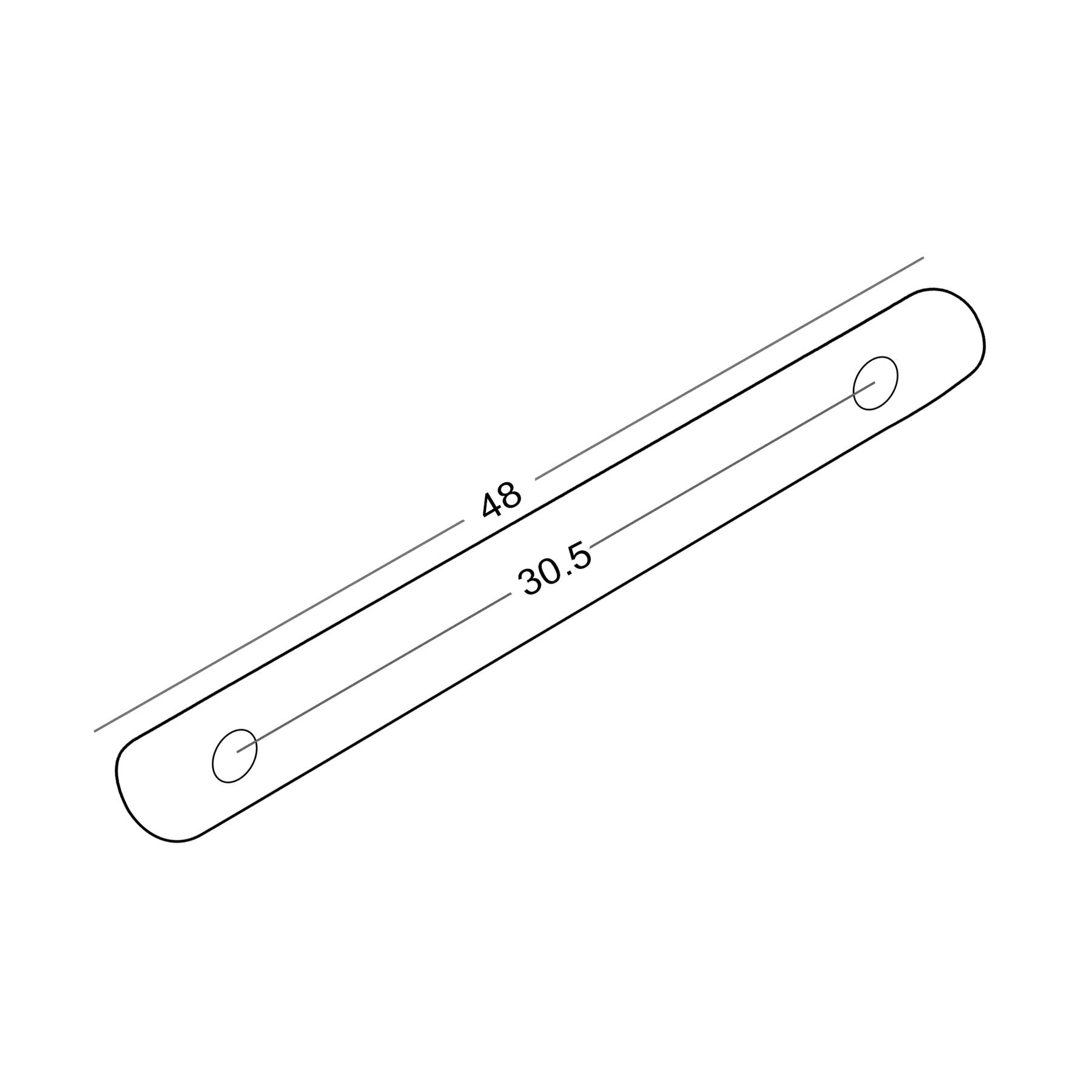 String Retainer Bar Direction 48mm String Tension Bar String Retainer – Northwest Guitars