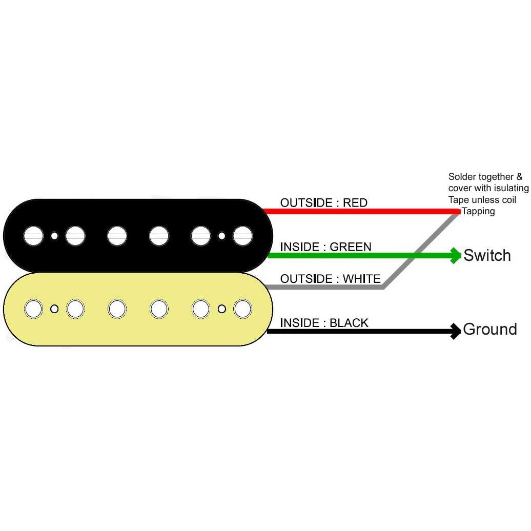 Wilkinson MWCHB HOT Humbucker Pickups for Gibson, Epiphone Les Paul SG ES