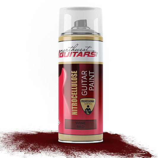 Wine Red Nitrocellulose Guitar Paint / Lacquer Aerosol - 400ml