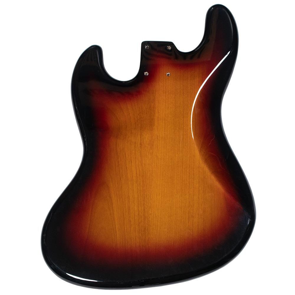 B Stock Jazz Bass Compatible Guitar Body - 3 Colour Sunburst