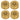 4 x Notched Speed Knobs for Epiphone
