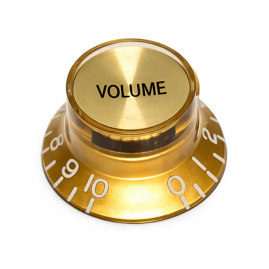 Top Hat Volume/Tone Knobs Gold/Gold for Gibson/Epiphone