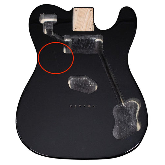 B Stock Black Telecaster Deluxe Compatible Body