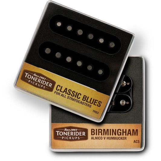 Tonerider Overwound Alnico V Stratocaster HSS Guitar Pickup Set - Black