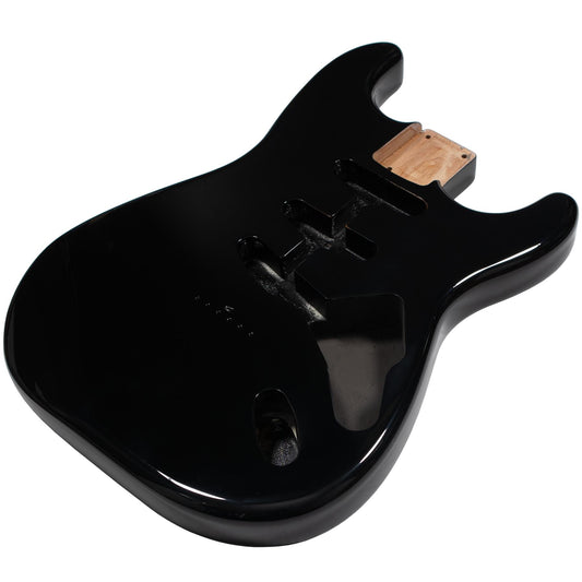 Stratocaster Compatible Body Hardtail - Black Gloss