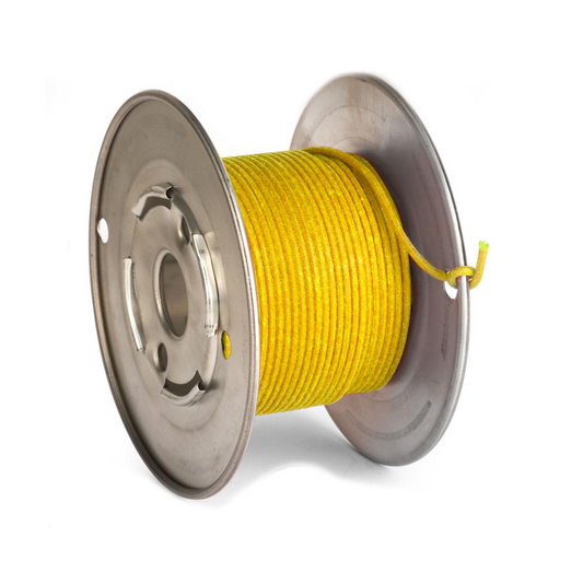 Vintage Cloth Push Back Wire #22 AWG - Yellow