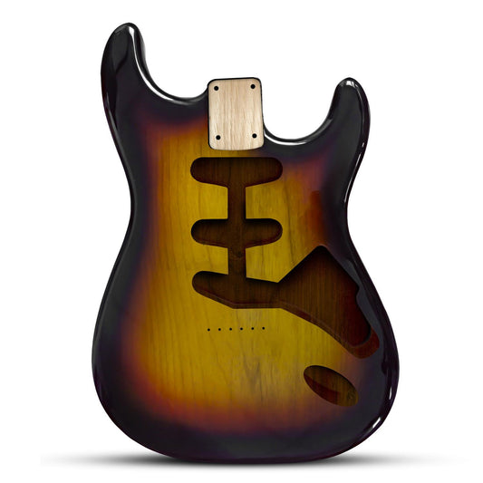 Stratocaster Compatible Body Hardtail - 3 Color Sunburst