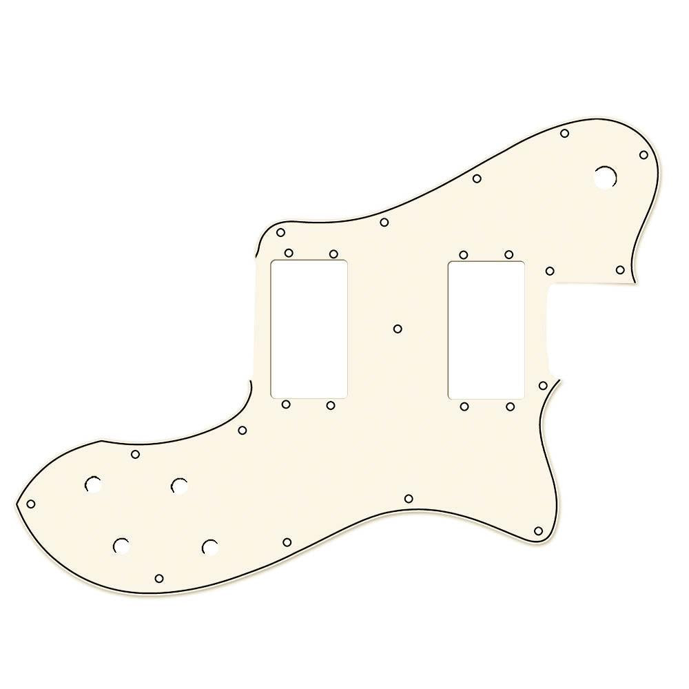 Telecaster Deluxe Compatible Scratchplate - Vintage White
