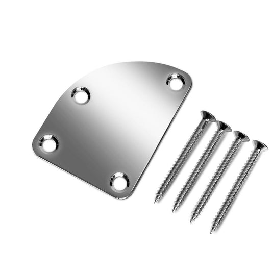 Neck Plate/Curved Top for 5 String Bass + Matching Screws