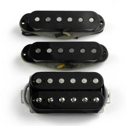 Tonerider Overwound Alnico V Stratocaster HSS Guitar Pickup Set - Black