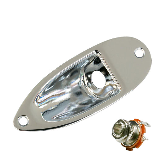 Stratocaster Compatible Jack Plate & 1'4 Mono Output Jack