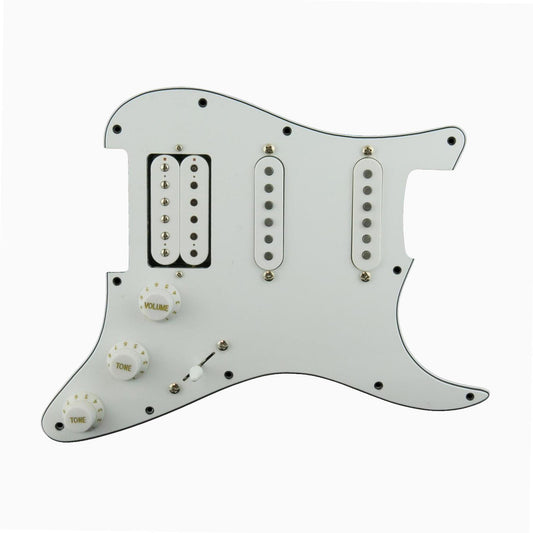 Pre-Wired HSS Stratocaster Pickguard - Alnico V Pickups