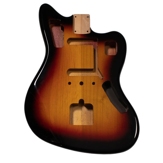 3 Colour Sunburst Jaguar Compatible Guitar Body