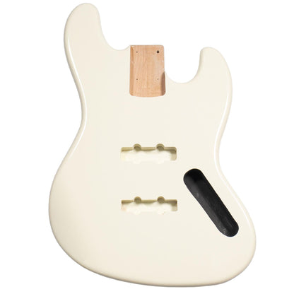 Jazz Bass Compatible Guitar Body - Olympic White