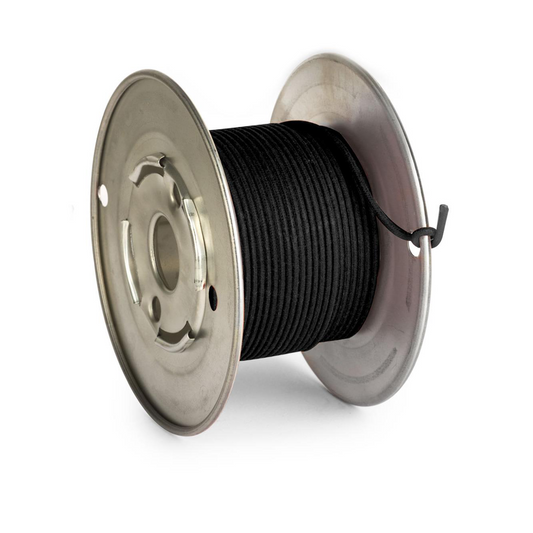 Vintage Cloth Push Back Wire #22 AWG - Black