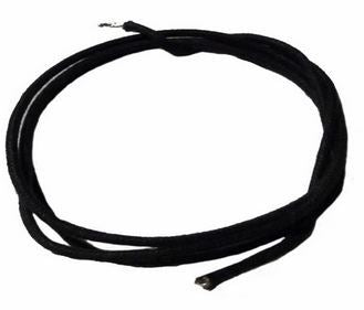 Vintage Cloth Push Back Wire #22 AWG - Black