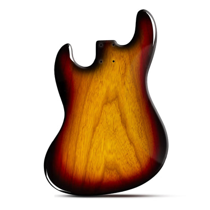 Jazz Bass Compatible Guitar Body - 3 Colour Sunburst
