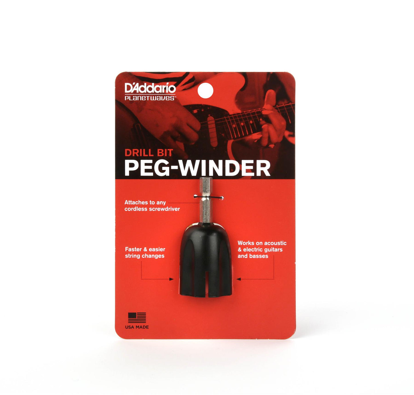 Daddario Drill Bit Tuning Peg Winder