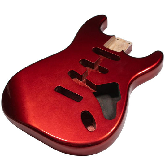 Stratocaster Compatible Guitar Body SSS - Candy Apple Red