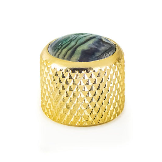 Push-fit Metal Control Knob, Abalone Inlay NP041