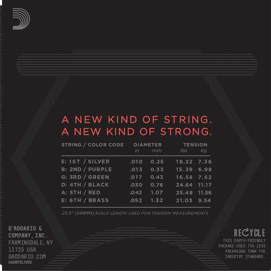 Daddario NYXL1052 Strings Light Top / Heavy Bottom 10-52