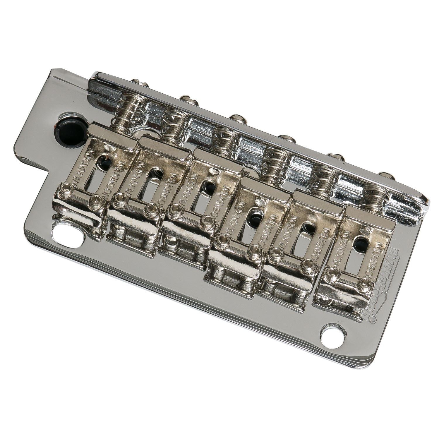 Wilkinson WV2 SB 54mm 2 Point Tremolo Brug Assembly Met 41 Mm Staal Blok Vintage Gebogen Zadels Voor Strat Stijl Elektrische Gitaar Nickel 2106107901 Wilkinson WV2 SB 54mm 2 Point Tremolo Brug Assembly Met 41 Mm Staal Blok Vintage Gebogen Zadels Voor Strat Stijl Elektrische Gitaar Nickel 2106107901