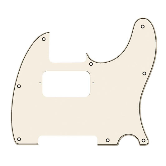 HS Telecaster Compatible Scratchplate Humbucker Neck Pickup - Vintage White 3-ply