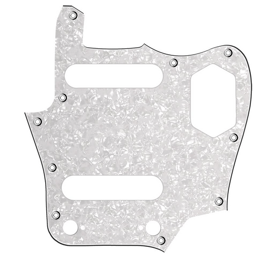 Jaguar Compatible  Scratchplate White Pearl 3ply