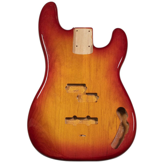 PJ Bass Compatible Guitar Body - Sienna Sunburst