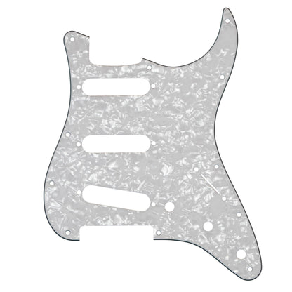 Fender Stratocaster 11-Hole Pickguard White Pearl  4-ply