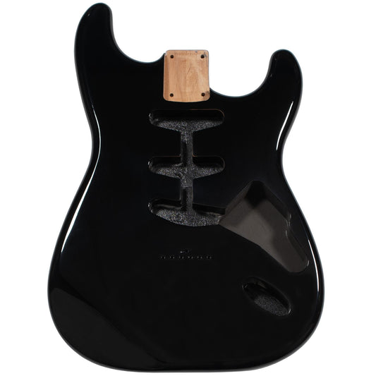 Stratocaster Compatible Body Hardtail - Black Gloss