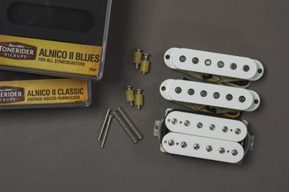 Tonerider Alnico II Blues Stratocaster HSS Guitar Pickup Set - White