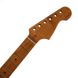 B Stock Stratocaster Compatible Guitar Neck - Roasted Maple - Natural Gloss