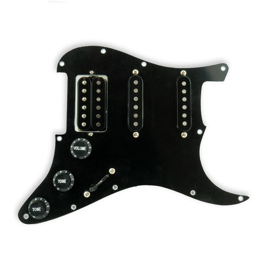 Pre-Wired HSS Stratocaster Pickguard - Alnico V Pickups