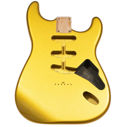 Stratocaster Compatible Body Hardtail - Shoreline Gold