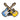 Fender Crossed Guitars Enamel Pin, Multi-Color - Official Merchandise