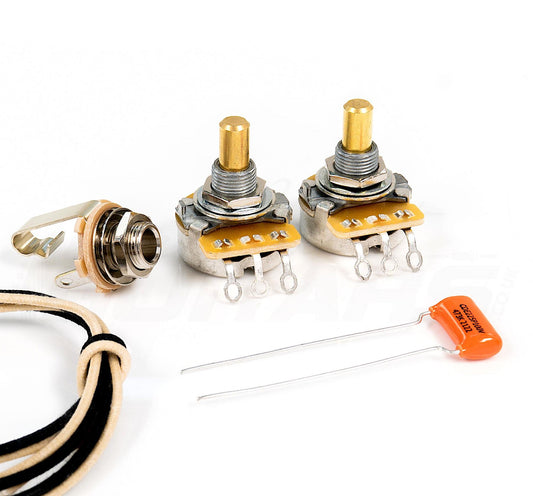 Precision Bass Wiring Kit CTS pots, Orange Drop or Oil Capacitor, Switchcraft Jack