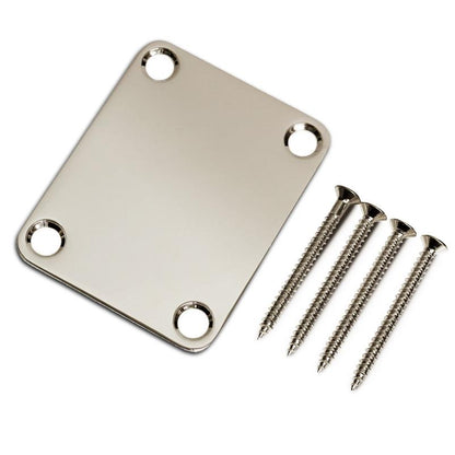Stratocaster/Telecaster Compatible Neck Plate + Matching Screws