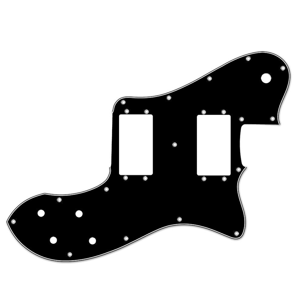 Telecaster Deluxe Compatible Scratchplate - 3-ply Black
