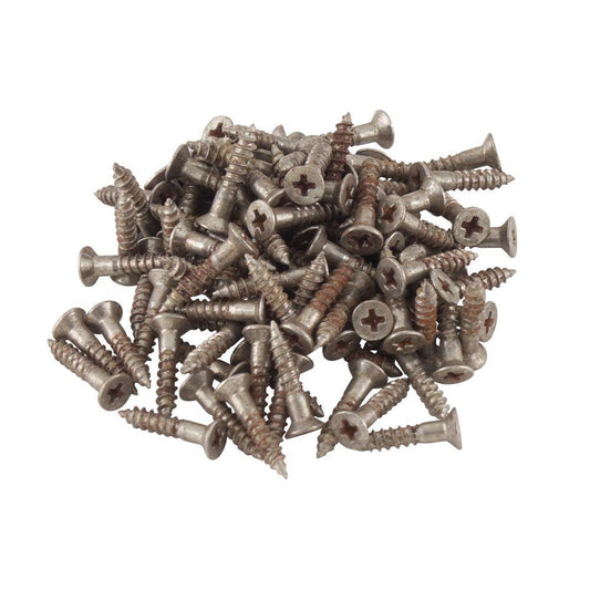 10 x Gotoh Relic Nickel Scratchplate/Hardware Mounting Screws - 2.4mm x 13mm