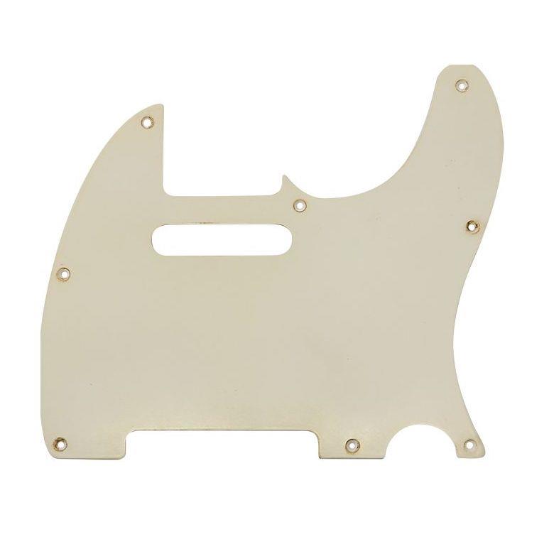 Hosco Master Relic 60's Style Telecaster Sctachplate Pickguard - White 1-ly