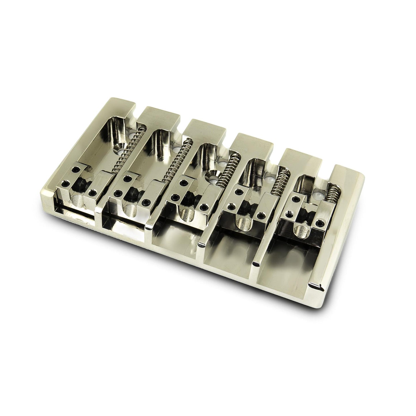 High Mass Solid Brass 5 String Bass Bridge for Jazz/Precision Bass etc