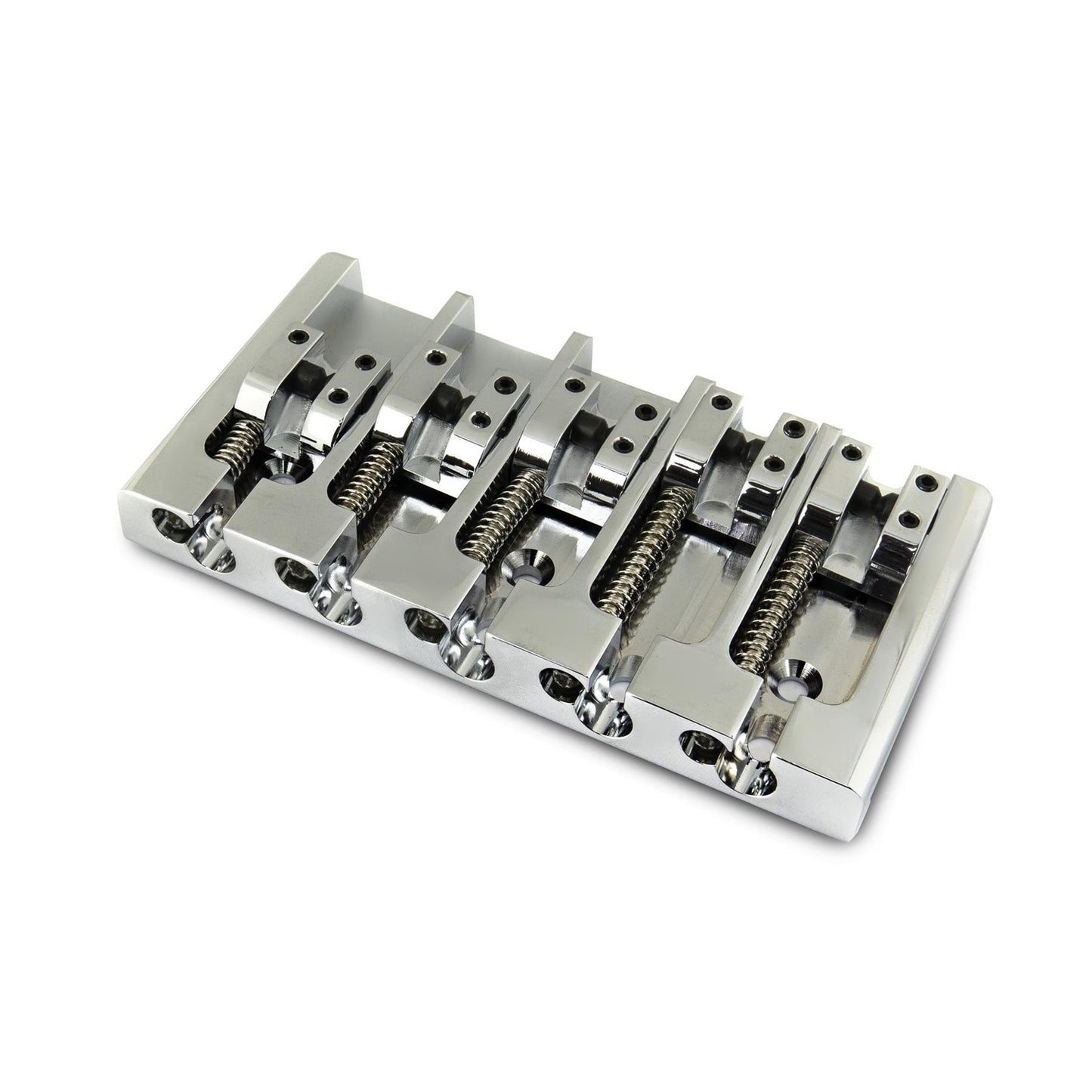 High Mass Solid Brass 5 String Bass Bridge for Jazz/Precision Bass etc