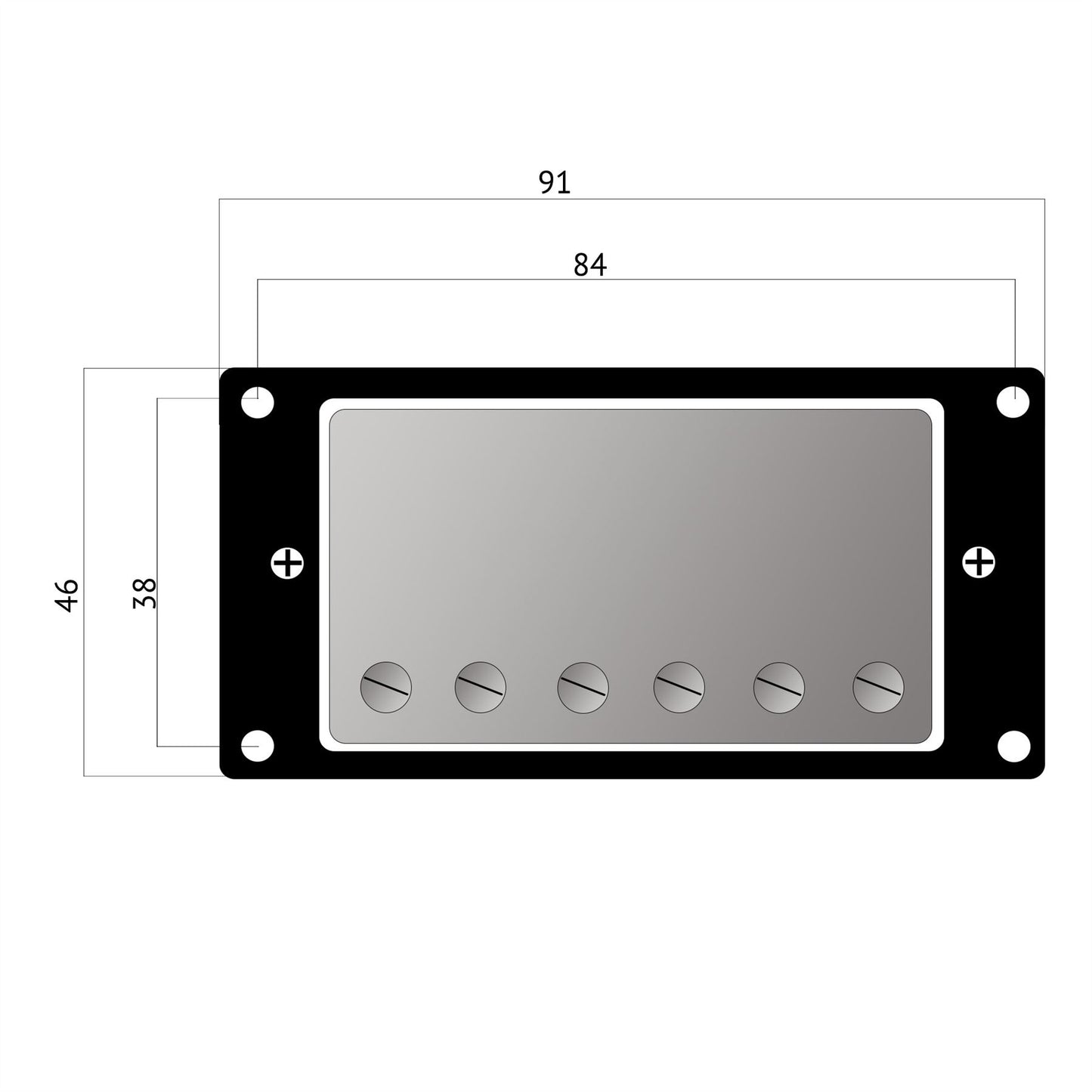 Artec Vintage Alnico V Humbucker Pickup for Les Paul, SG etc