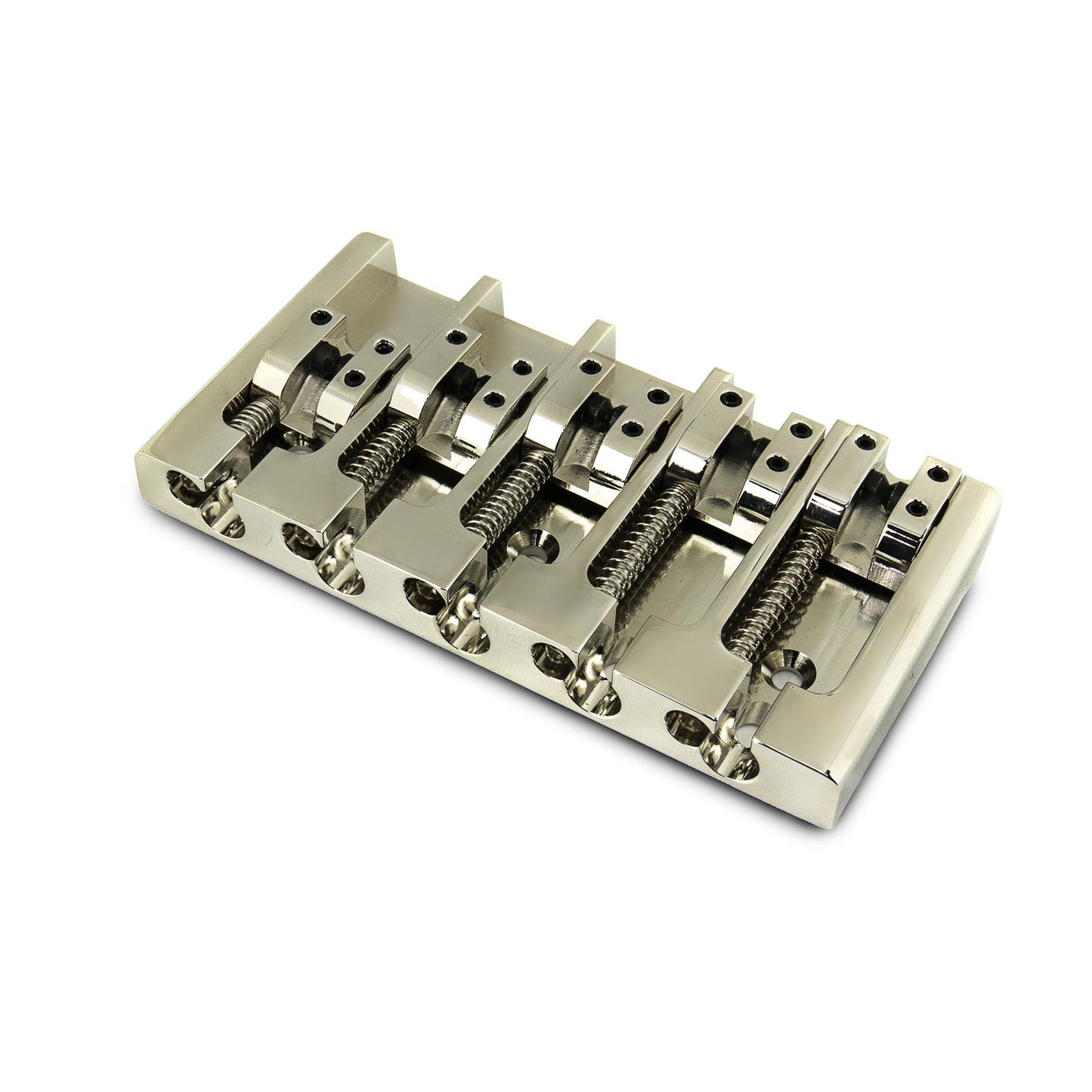 High Mass Solid Brass 5 String Bass Bridge for Jazz/Precision Bass etc