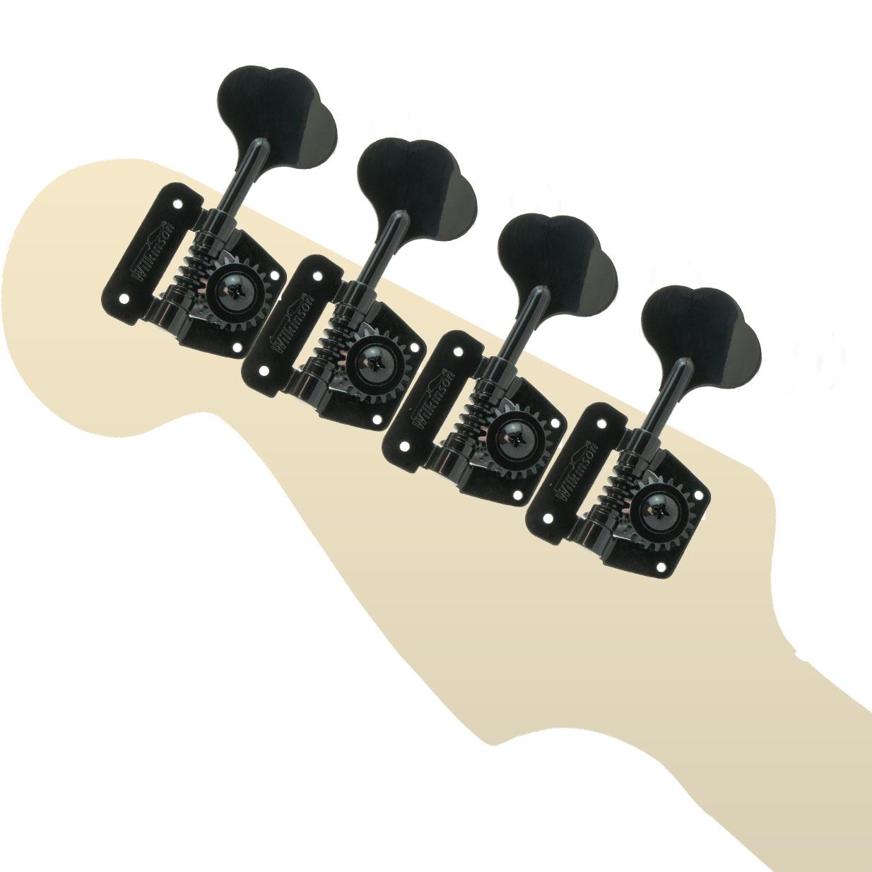 4 x Wilkinson WJBL200 Jazz Bass Compatible Tuners Machine Heads Right Handed