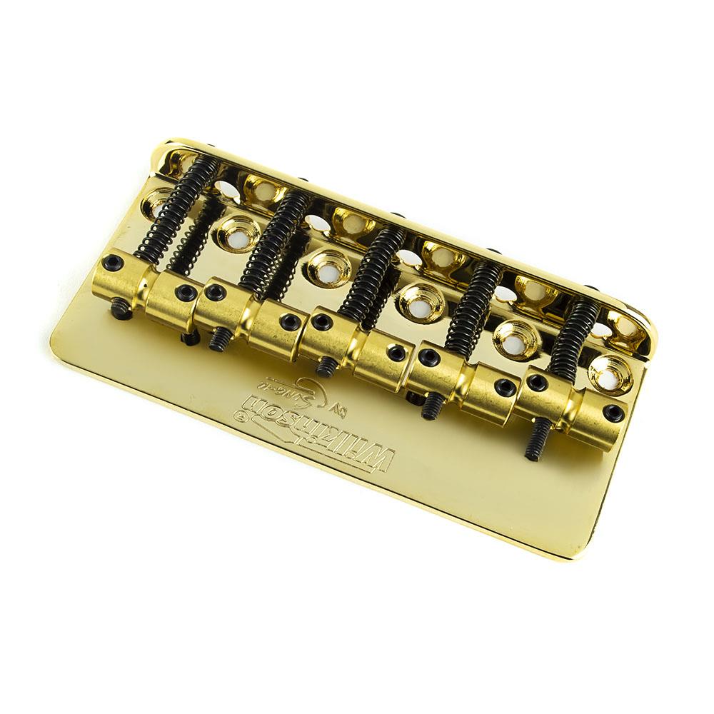 Wilkinson WBBC 5 String Bass Bridge - Brass Saddles