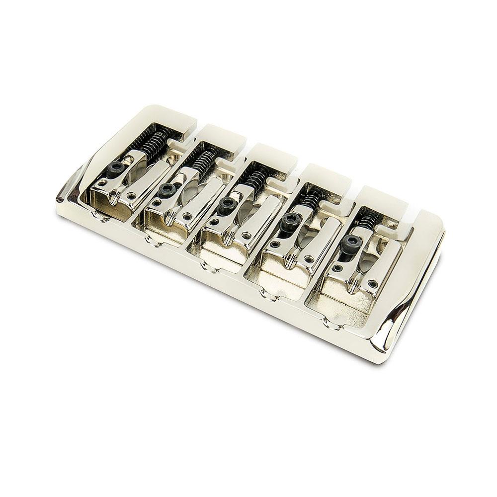 5 String Bass Bridge BB405 Dual Load, Steel Base Plate