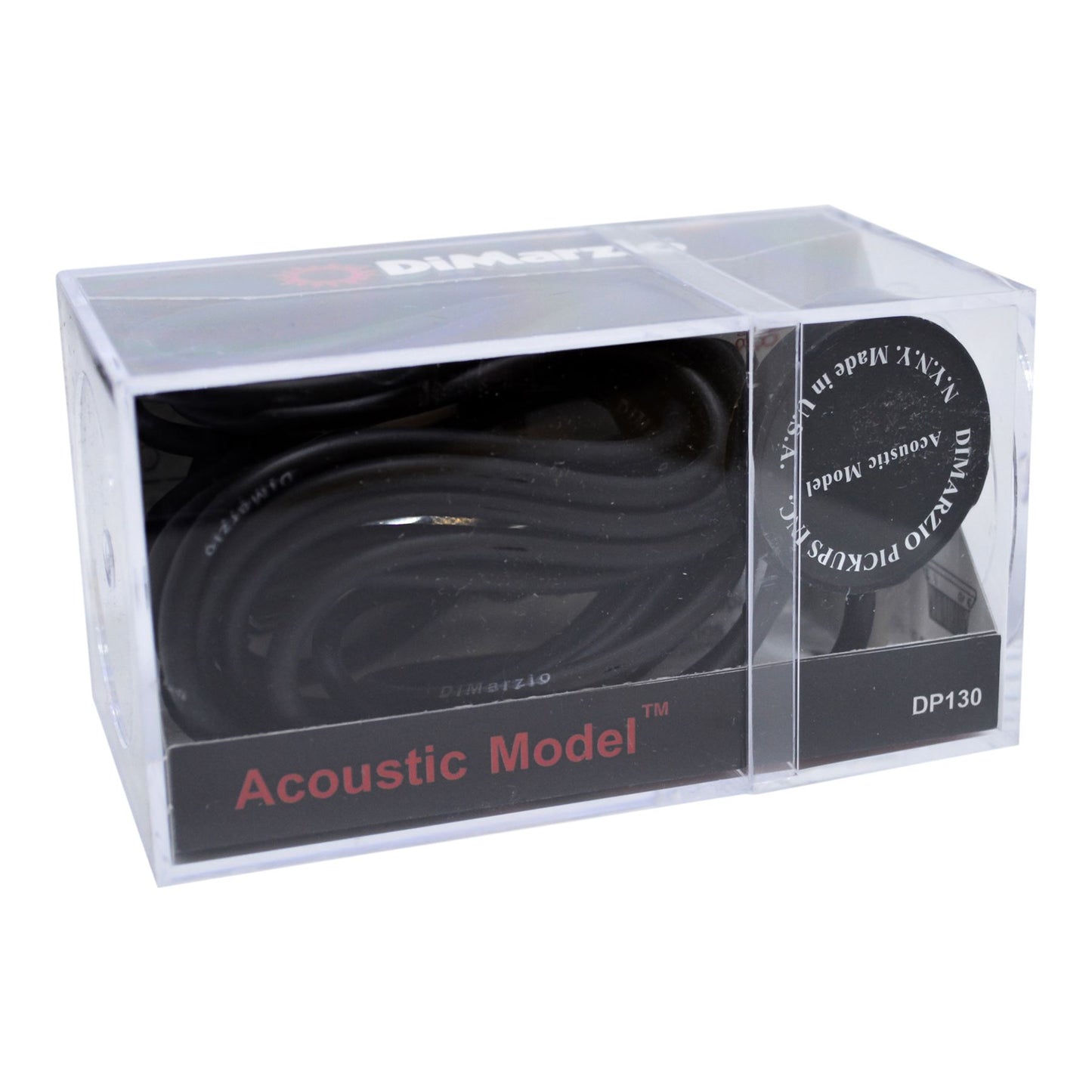 DiMarzio Acoustic Piezo-Electric Transducer Sound Hole Pickup - Black