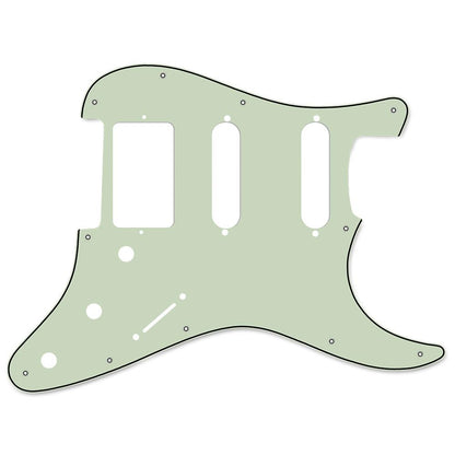 HSS Stratocaster Compatible Scratchplate Pickguard - Mint Green 3-ply